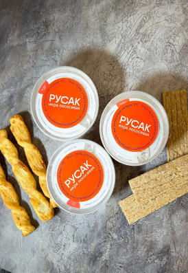 Икра горбуши без консервантов Русак, соленая замороженная 200г Россия