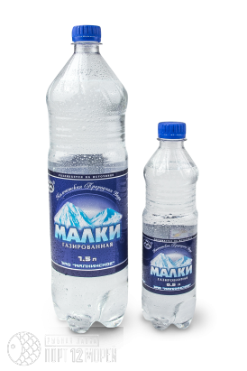 Вода МАЛКИ минеральная питьевая столовая газированная, 0.5 л Вода МАЛКИ минеральная питьевая столовая газированная, 0.5 л