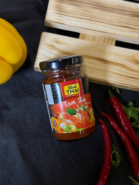 Соус на основе растительных масел «Паста Том Ям» "REAL THAI" 125г, ст/б 