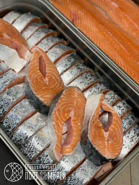 Семга стейк охлажденный Атлантическая Баренцево море