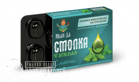 Резинка жевательная натуральная “Смолка таёжная с мятой”, 5*0,8 г. ТД “Иван Да”