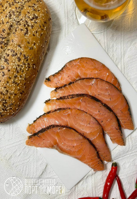 Лосось филе малосоленое с укропом, Подворье