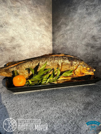 Муксун горячего копчения на вишневой щепе