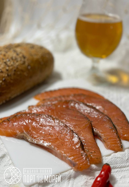 Лосось филе малосоленое с укропом, Подворье