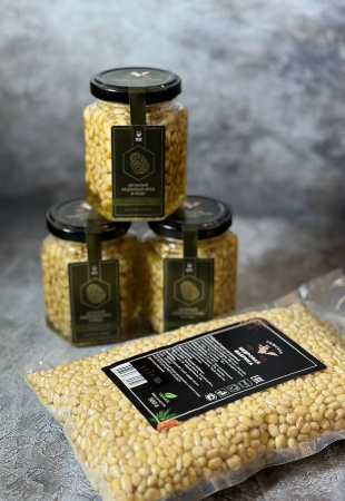 Очищенный кедровый орех PREMIUM  500 гр. Томская Кедровая Фабрика