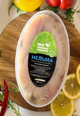 Нельма филе-ломтики слабой соли 200 гр Нельма филе-ломтики слабой соли 200 гр