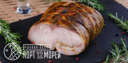 Белуга балык без шкуры горячего копчения Белуга балык без шкуры горячего копчения