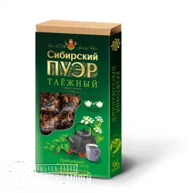 Сибирский пуэр Таёжный, плиточный, 96 г.