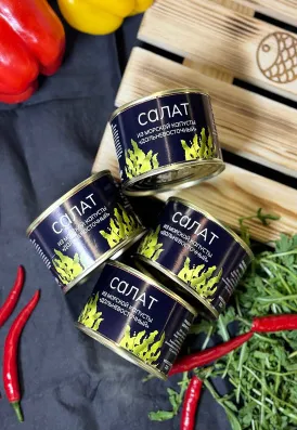 Салат из морской капусты Дальневосточный 220г