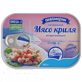 Мясо криля натуральное антарктическое, 105 гр.
